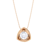 Round Lab Grown Diamond Solitaire Pendant