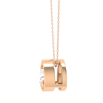 Round Lab Grown Diamond Solitaire Pendant