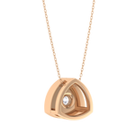 Round Lab Grown Diamond Solitaire Pendant