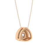 Round Lab Grown Diamond Solitaire Pendant