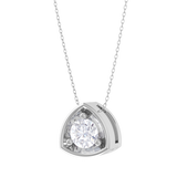 Round Lab Grown Diamond Solitaire Pendant