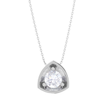 Round Lab Grown Diamond Solitaire Pendant
