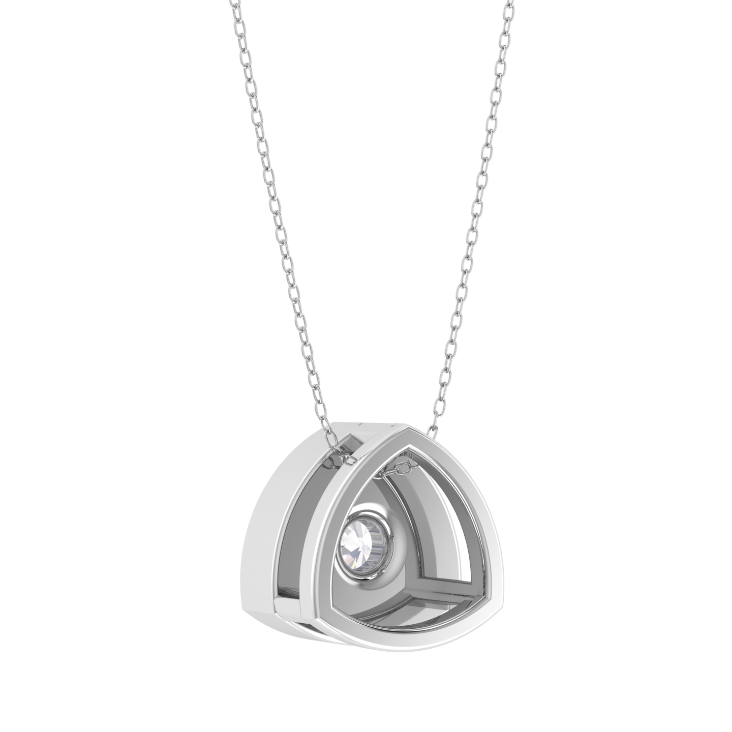 Round Lab Grown Diamond Solitaire Pendant