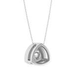 Round Lab Grown Diamond Solitaire Pendant