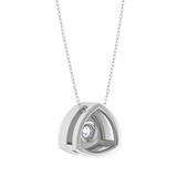 Round Lab Grown Diamond Solitaire Pendant