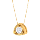 Round Lab Grown Diamond Solitaire Pendant