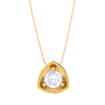 Round Lab Grown Diamond Solitaire Pendant