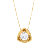 Round Lab Grown Diamond Solitaire Pendant