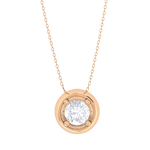 Round Lab Grown Diamond Solitaire Pendant