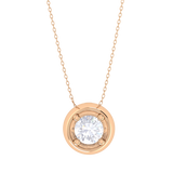 Round Lab Grown Diamond Solitaire Pendant