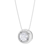 Round Lab Grown Diamond Solitaire Pendant