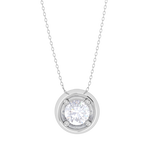 Round Lab Grown Diamond Solitaire Pendant