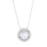 Round Lab Grown Diamond Solitaire Pendant