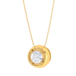 Round Lab Grown Diamond Solitaire Pendant