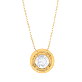Round Lab Grown Diamond Solitaire Pendant