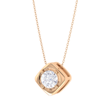 Round Lab Grown Diamond Solitaire Pendant