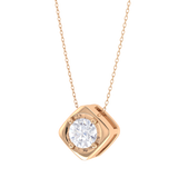 Round Lab Grown Diamond Solitaire Pendant