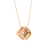 Round Lab Grown Diamond Solitaire Pendant