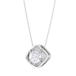 Round Lab Grown Diamond Solitaire Pendant