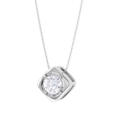 Round Lab Grown Diamond Solitaire Pendant