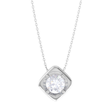 Round Lab Grown Diamond Solitaire Pendant