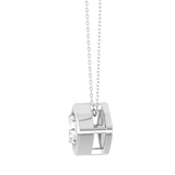 Round Lab Grown Diamond Solitaire Pendant