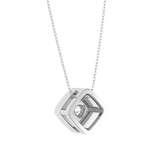 Round Lab Grown Diamond Solitaire Pendant
