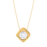 Round Lab Grown Diamond Solitaire Pendant