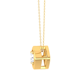 Round Lab Grown Diamond Solitaire Pendant