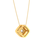 Round Lab Grown Diamond Solitaire Pendant