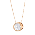 Round Lab Grown Diamond Solitaire Pendant