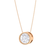 Round Lab Grown Diamond Solitaire Pendant