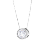 Round Lab Grown Diamond Solitaire Pendant