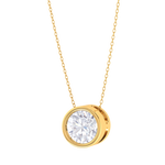 Round Lab Grown Diamond Solitaire Pendant