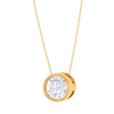 Round Lab Grown Diamond Solitaire Pendant