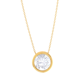 Round Lab Grown Diamond Solitaire Pendant