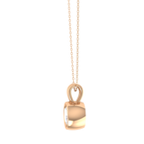 Round Lab Grown Diamond Solitaire Pendant