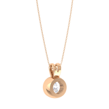 Round Lab Grown Diamond Solitaire Pendant