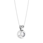 Round Lab Grown Diamond Solitaire Pendant