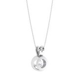 Round Lab Grown Diamond Solitaire Pendant