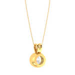 Round Lab Grown Diamond Solitaire Pendant