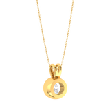 Round Lab Grown Diamond Solitaire Pendant