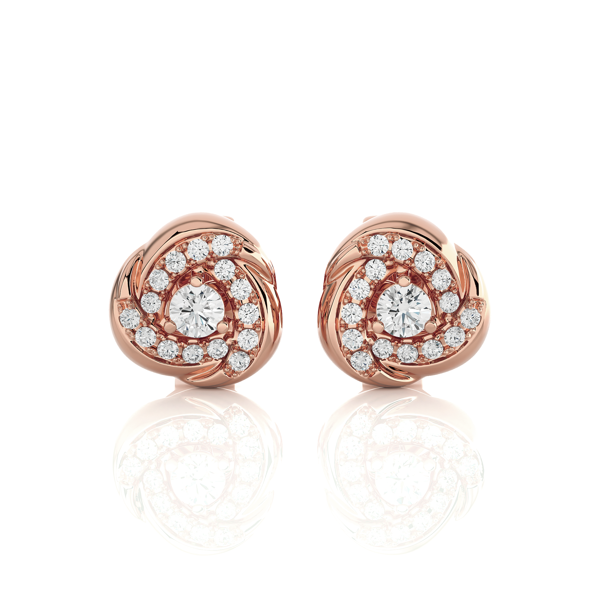 1/2 ctw Round Lab Grown Diamond Stud Earrings