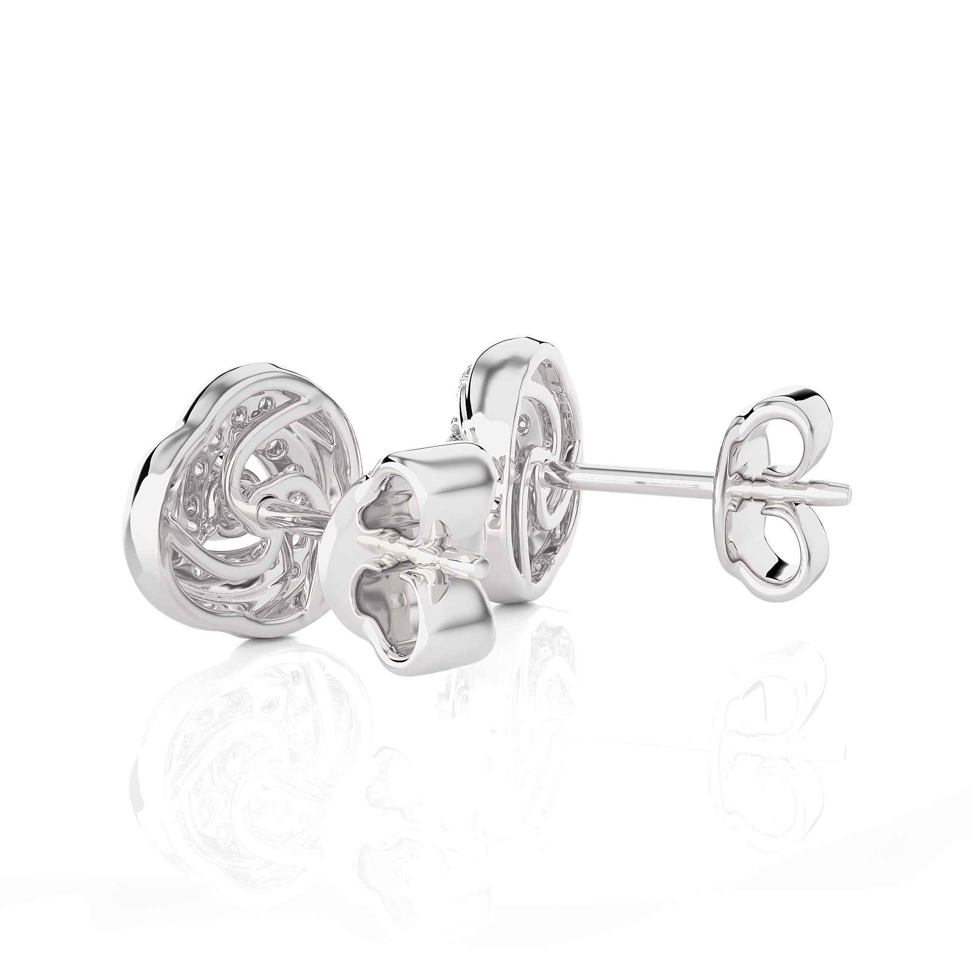 1/2 ctw Round Lab Grown Diamond Stud Earrings
