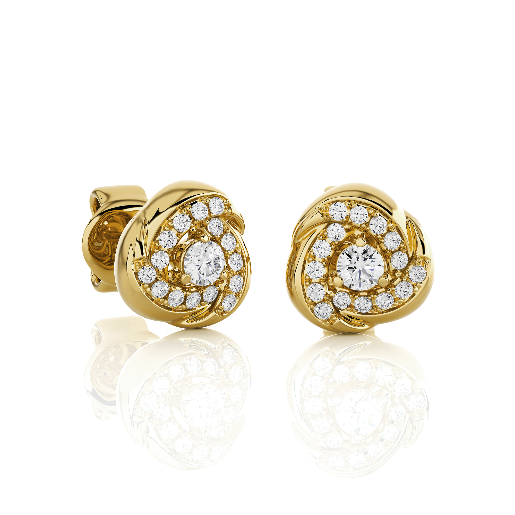 1/2 ctw Round Lab Grown Diamond Stud Earrings