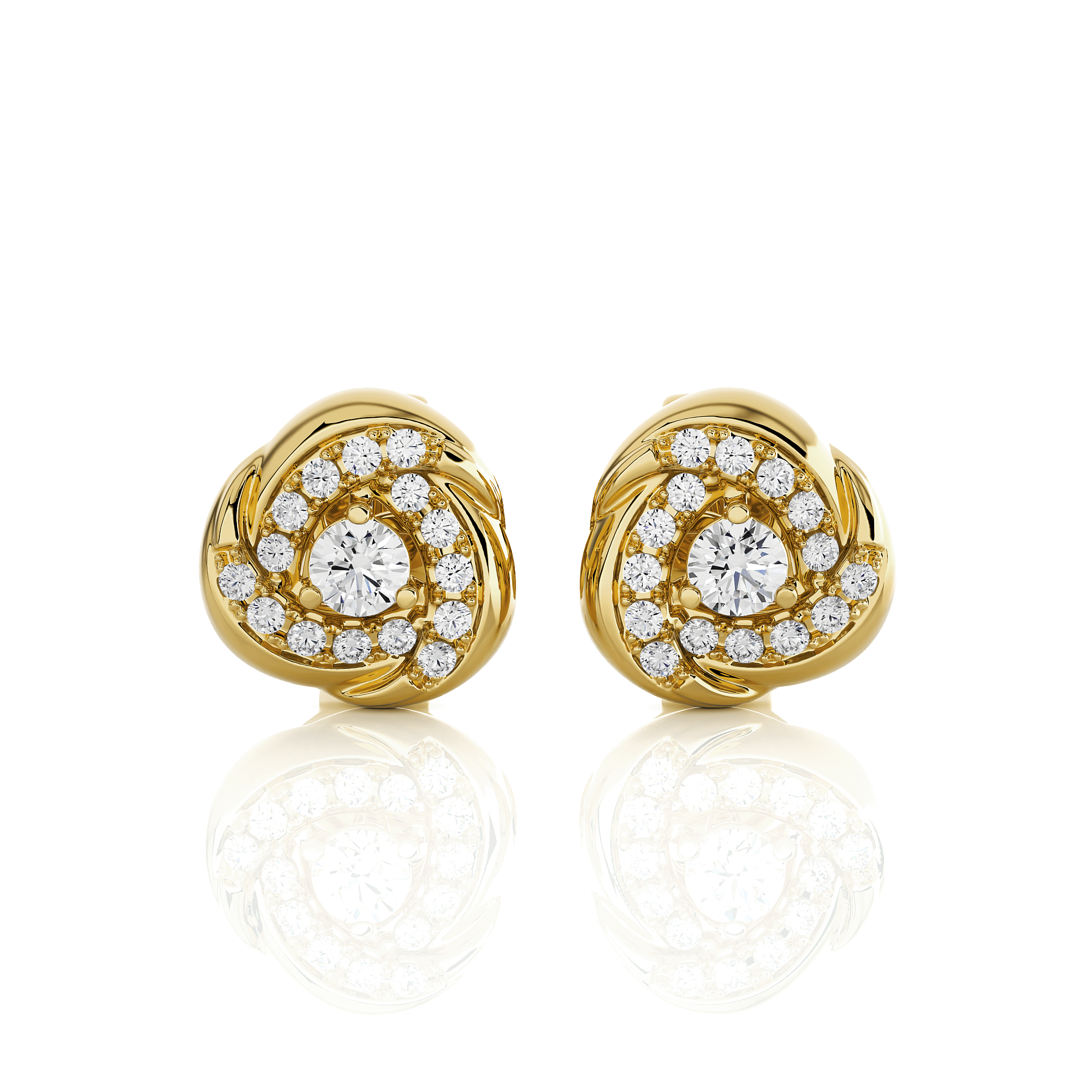 1/2 ctw Round Lab Grown Diamond Stud Earrings