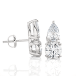 Multi-Shape Lab Grown Diamond Stud Earrings