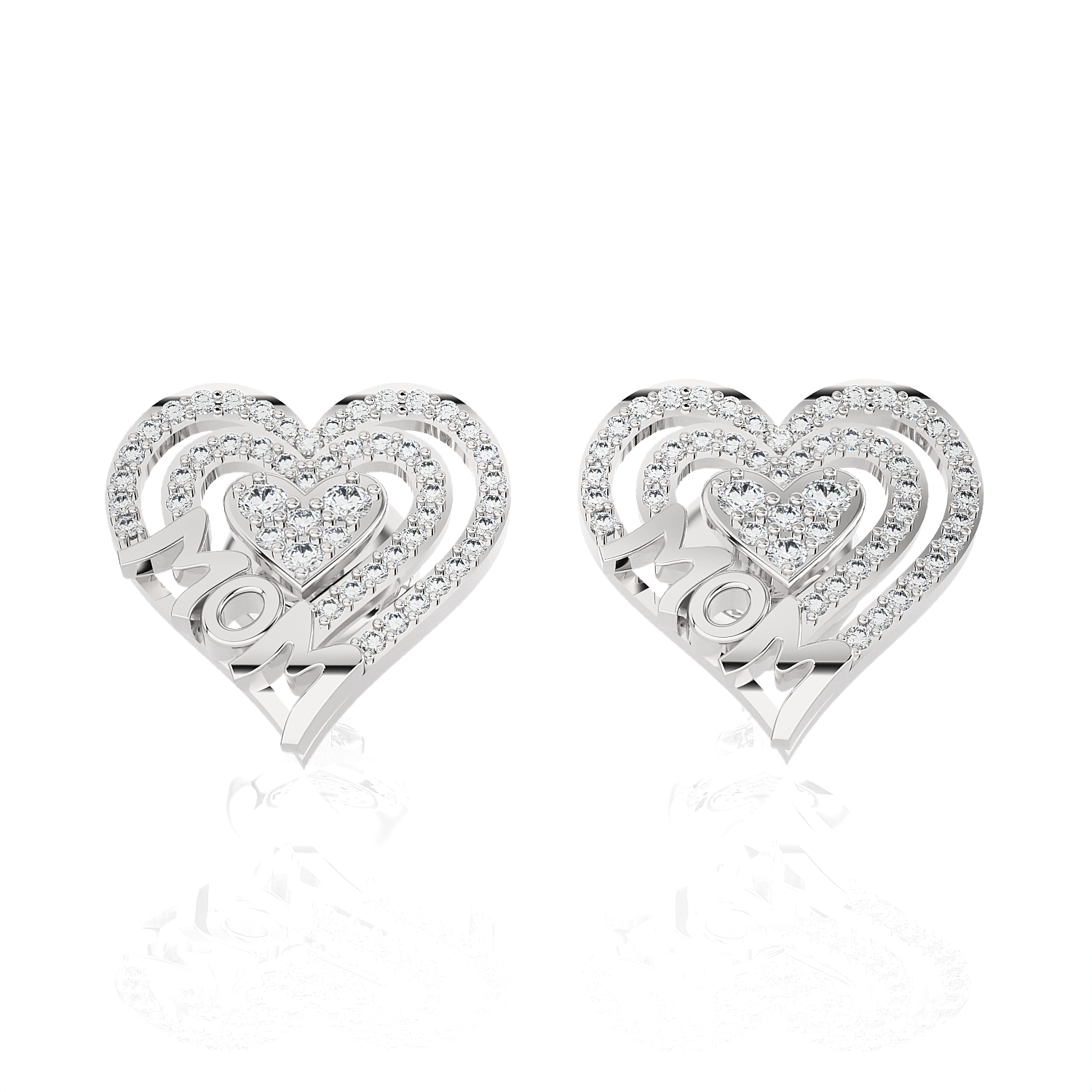 3/8 ctw Round Lab Grown Diamond Stud Earrings