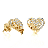 3/8 ctw Round Lab Grown Diamond Stud Earrings