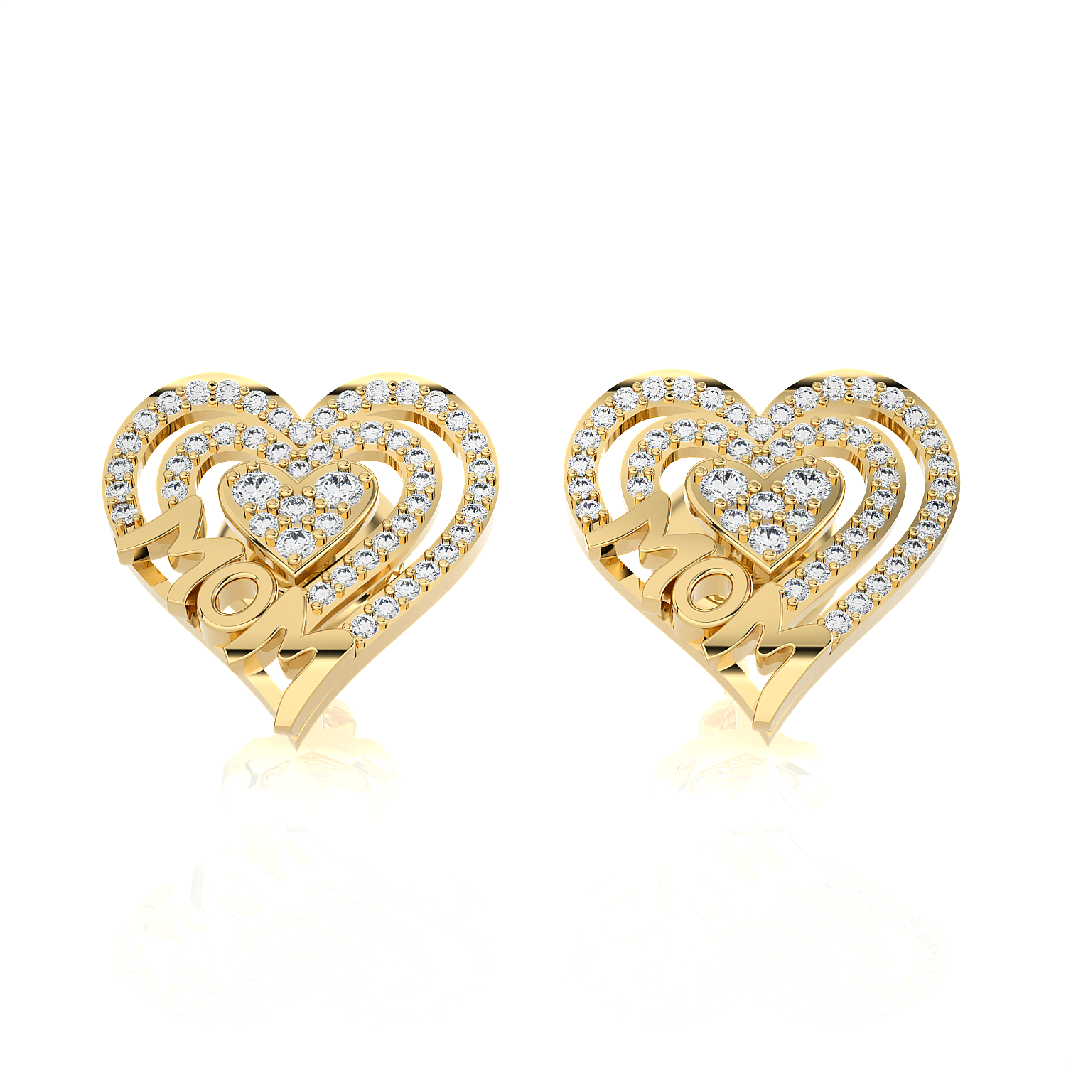 3/8 ctw Round Lab Grown Diamond Stud Earrings
